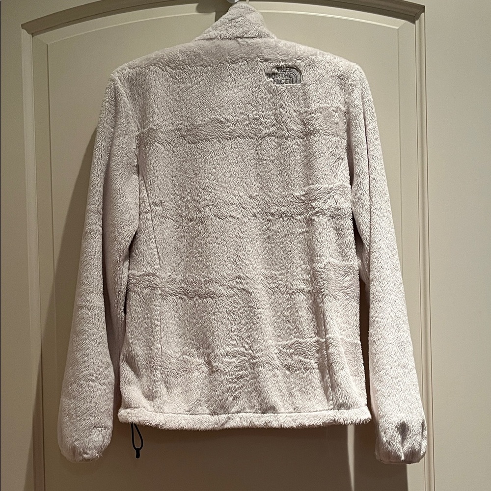 THE NORTH FACE Women's Plush Off-White Full-Zip Fleece Jacket Size XS/TP EUC - Picture 4 of 12